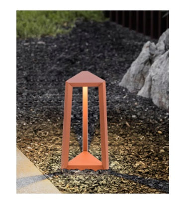 LUM-1042 DECORATIVA | DE JARDIN / D: 160MM x 350MM | 100-240V | CCT: 3.000K | IP65 | COLOR: NEGRO | 12W