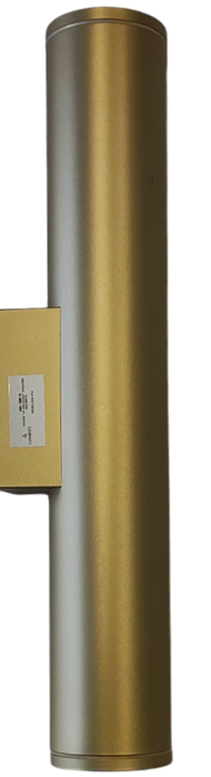LUM-1368-G APLIQUE PARA BOMBILLERÍA | CILINDRO PARA GU10 (PARA 2 DICRÓICOS) | COLOR:  DORADO