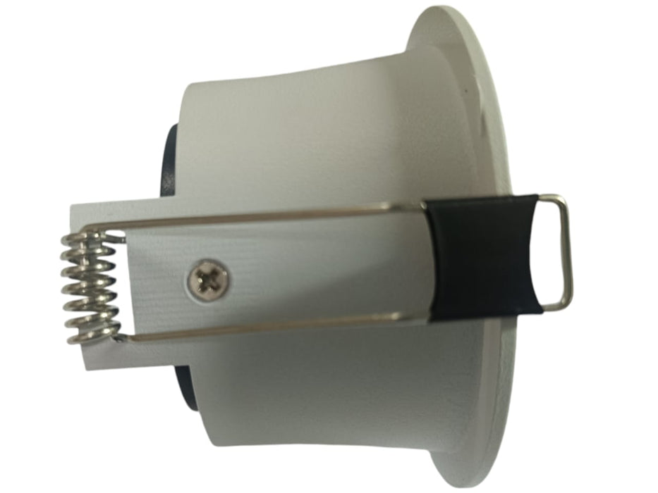 LUM-775-W SPOT | SHINNY BLACK CAP MARCO PARA DICROICO Size:Φ65x60MM | COLOR: BLANCO - NEGRO BRILLANTE