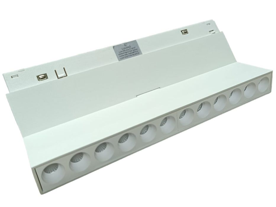 LUM-916 LINEAL 48V | MULTI SPOT ORIENTABLE PARA RIEL MAGNÉTICO / L:220MM*W:22MM*H110MM | 48VDC | CCT: 3.000K | COLOR: BLANCO | 12W