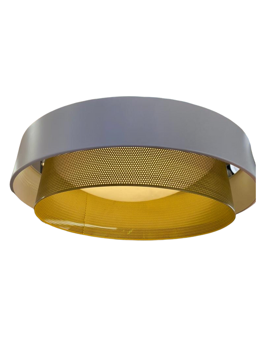 LUM-254 DECORATIVA | Saturn Ф460*115H | 85-265V | CCT: 4.000K | COLOR: CUERPO BLANCO ARO DORADO | 100LM | 24W