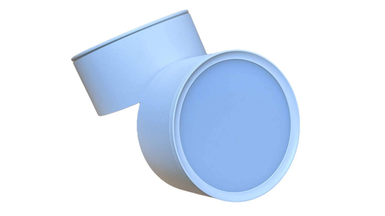 LUM-274 APLIQUE INTEGRADO | ORIENTABLE DIFUSO Φ100x108mm | 85-265V | CCT: 3.000K | COLOR: BLANCO | 110LM/MT